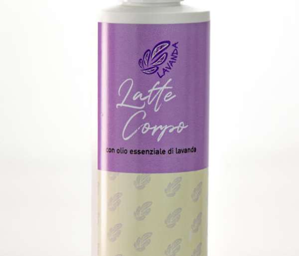 Latte corpo alla lavanda biologica dell'Azienda Agricola Turina